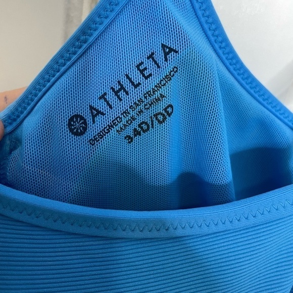 Athleta Cloudbreak Rib Bra-Sized Tankini 34D/DD -214 - Picture 8 of 11